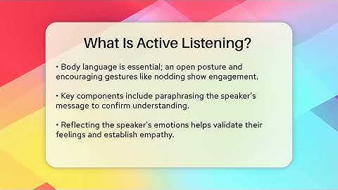 What Is Active Listening? - The Personal Growth Path
