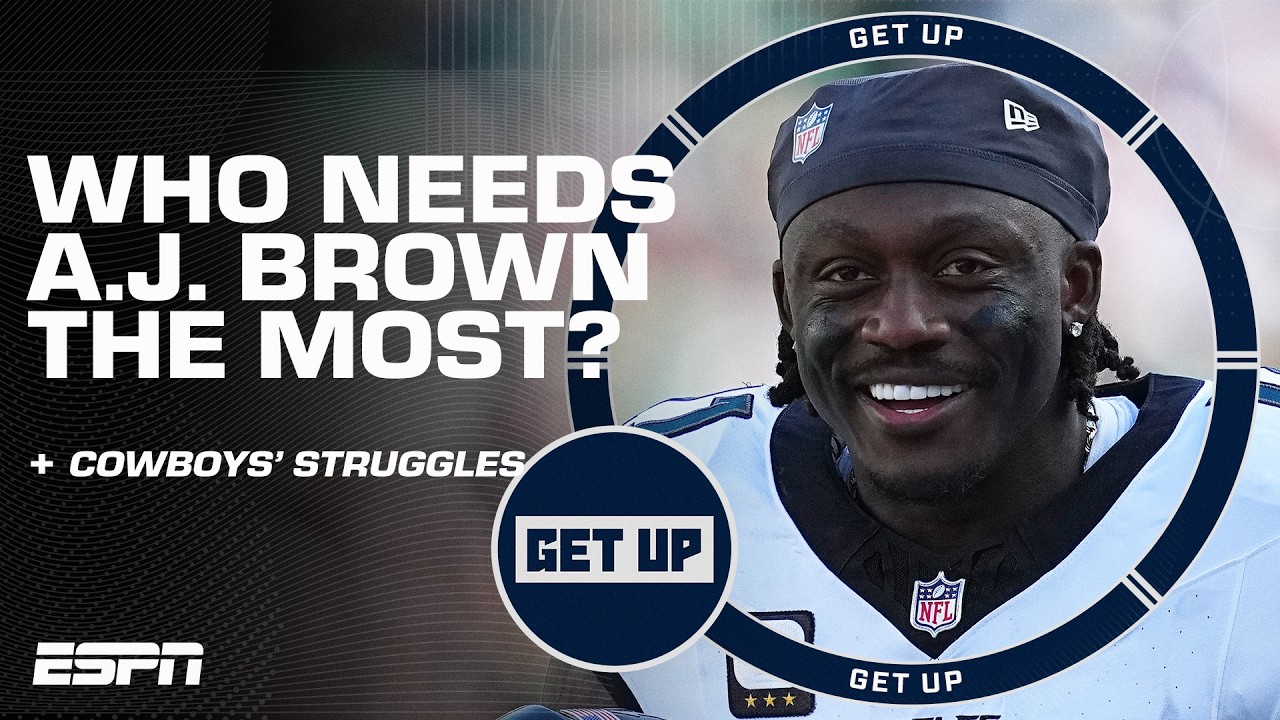 Domonique Foxworth's TOP TWO TEAMS for A.J. Brown are... | Get Up