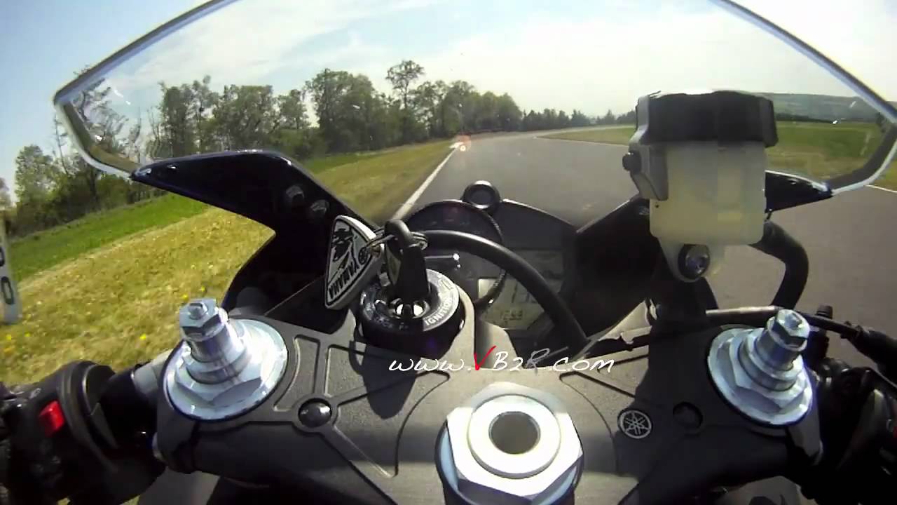 Yamaha R1 full power Fun training session & acceleration 0-280 km/h by VB2R. ( www.vb2r.com )