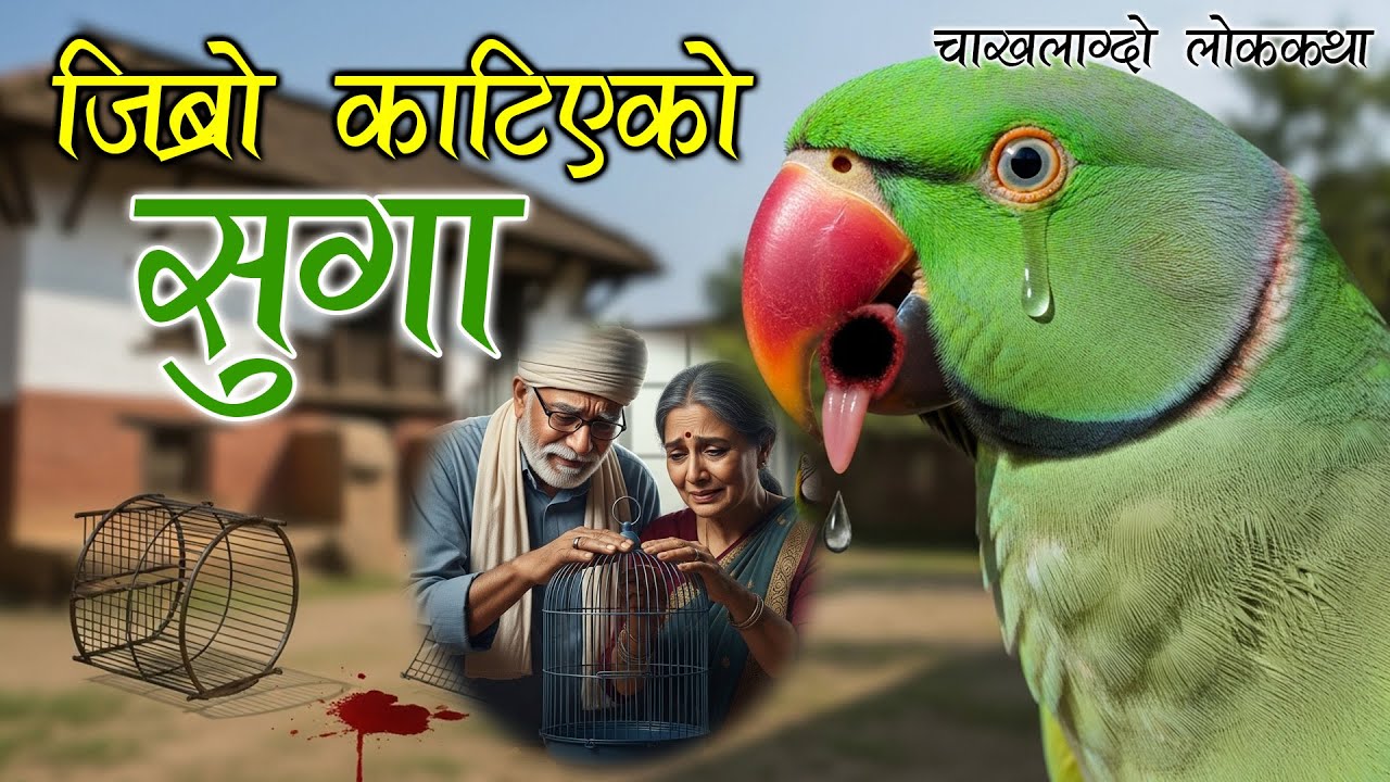 जिब्रो काटिएको सुगा [JIBRO KATIYEKO SUGA] Nepali Lok katha / Folk Tales Nepali