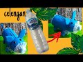 Cara membuat celengan dari botol plastik bekas yang mudah l Plastic bottle craft ideas l