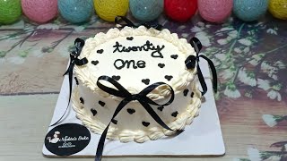 অথেন্টিক ব্লাক ফরেস্ট কেক ডেকোরেশন। How to make Black Forest cake decoration। #blackforestcake