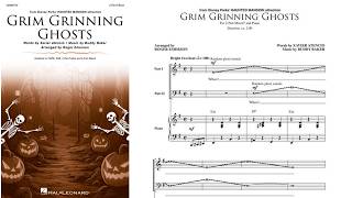 Grim Grinning Ghosts from Disney Parks Haunted Mansion | 2-Part Mixed Choir | by Roger Emerson