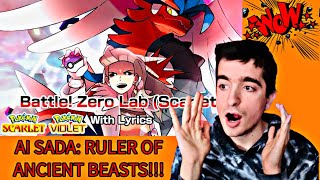 Battle! Zero Lab W\/ LYRICS - Scarlet AI Professor Sada - Pokemon Scarlet Cover | Juno Songs Reaction