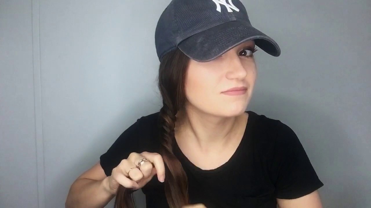 Dirty Hair Alternative Baseball Cap + Fishtail Braid YouTube