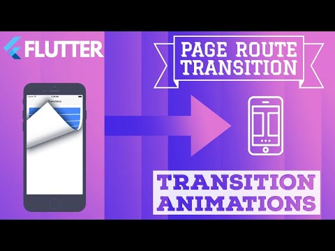 Page route. Page view Transition Flutter.