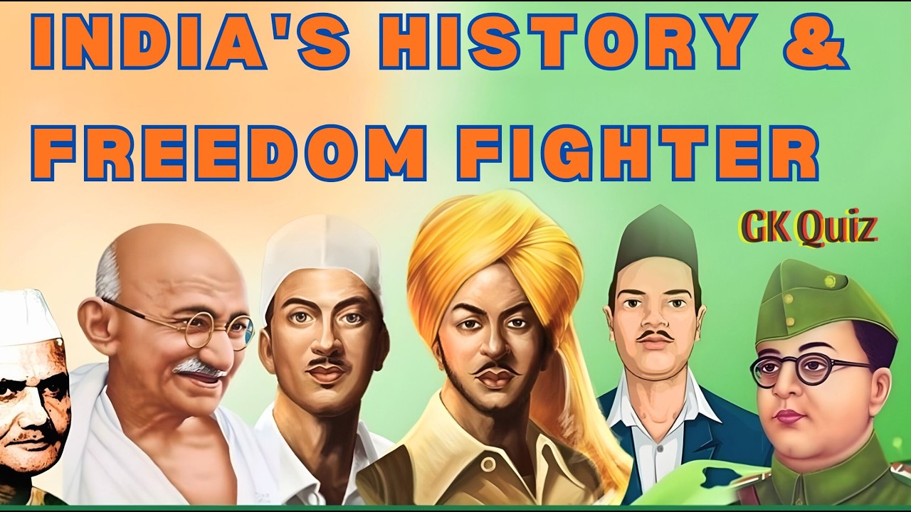 Indian History & Freedom Fighters GK Quiz - YouTube