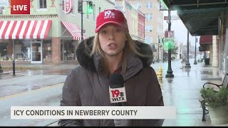 Update on the icy conditions in Newberry County