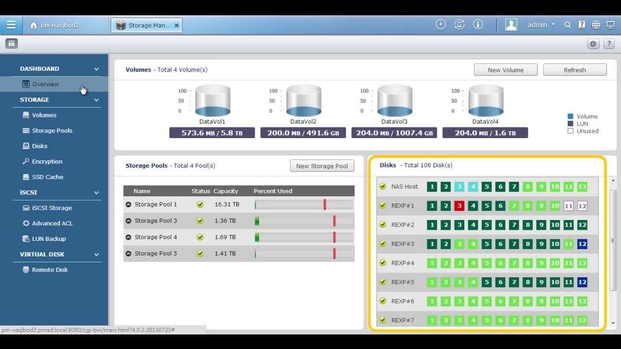 Менеджер хранения QTS 4.0