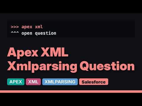 Salesforce: Failed to parse XML