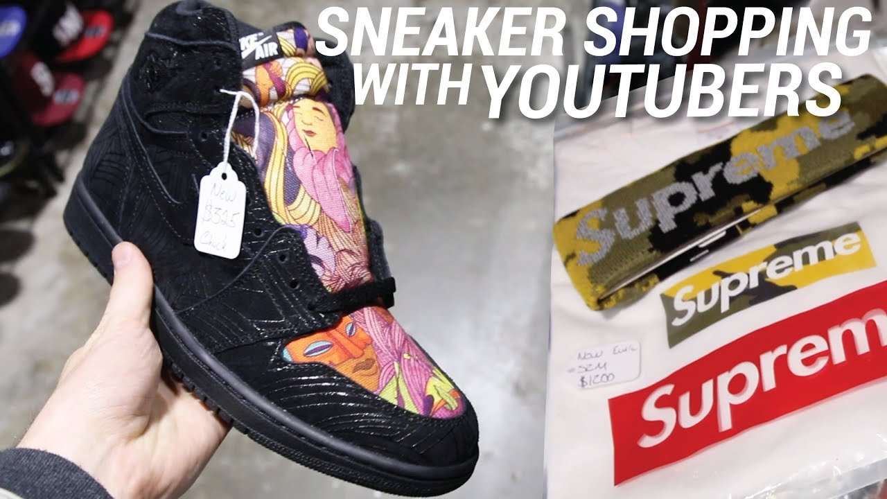 Sneaker Shopping with YouTubers in NYC Vlog YouTube