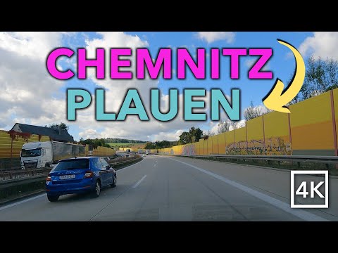 Driving CHEMNITZ to PLAUEN- 🇩🇪 Germany 🇩🇪