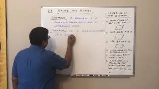 Geometry: 6-5 Rhombi and Squares