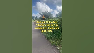BÁN ĐẤT XÃ BÌNH GIÃ CHÂU ĐỨC VŨNG TÀU 18*78, 3 TỶ