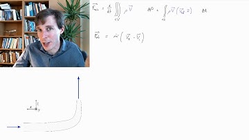 Calculating the net force on fluid flowing through a pipe bend