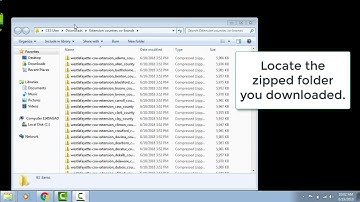 How to Open a Zipped Folder