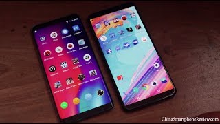 Elephone U Pro versus OnePlus 5T Screen Comparison