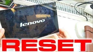HARD RESET Lenovo YOGA 10 - Recovery | lost password | bypass | NEW System