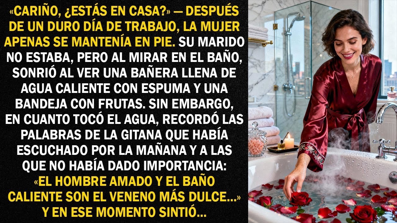 Después de un duro día de trabajo, la mujer apenas se mantenía en pie. Su marido no estaba, pero...