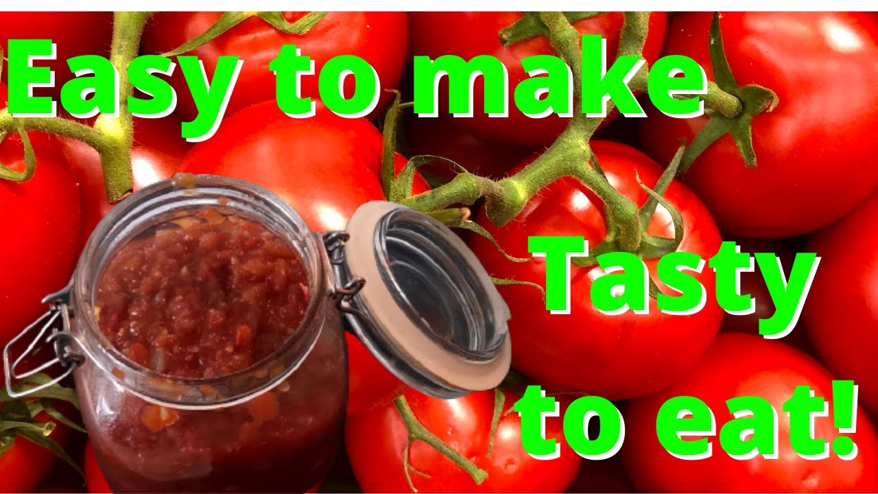 HOW TO MAKE RED TOMATO CHUTNEY - YouTube