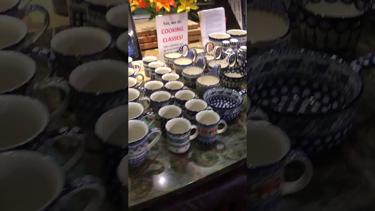 Polish Pottery at Faraday's Kitchen Store Austin, Texas YouTube