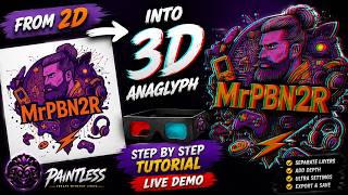 Turn ANY 2D Image into Stereoscopic 3D FOR FREE In Your Browser! 🔴🔵 | Paintless Tutorial