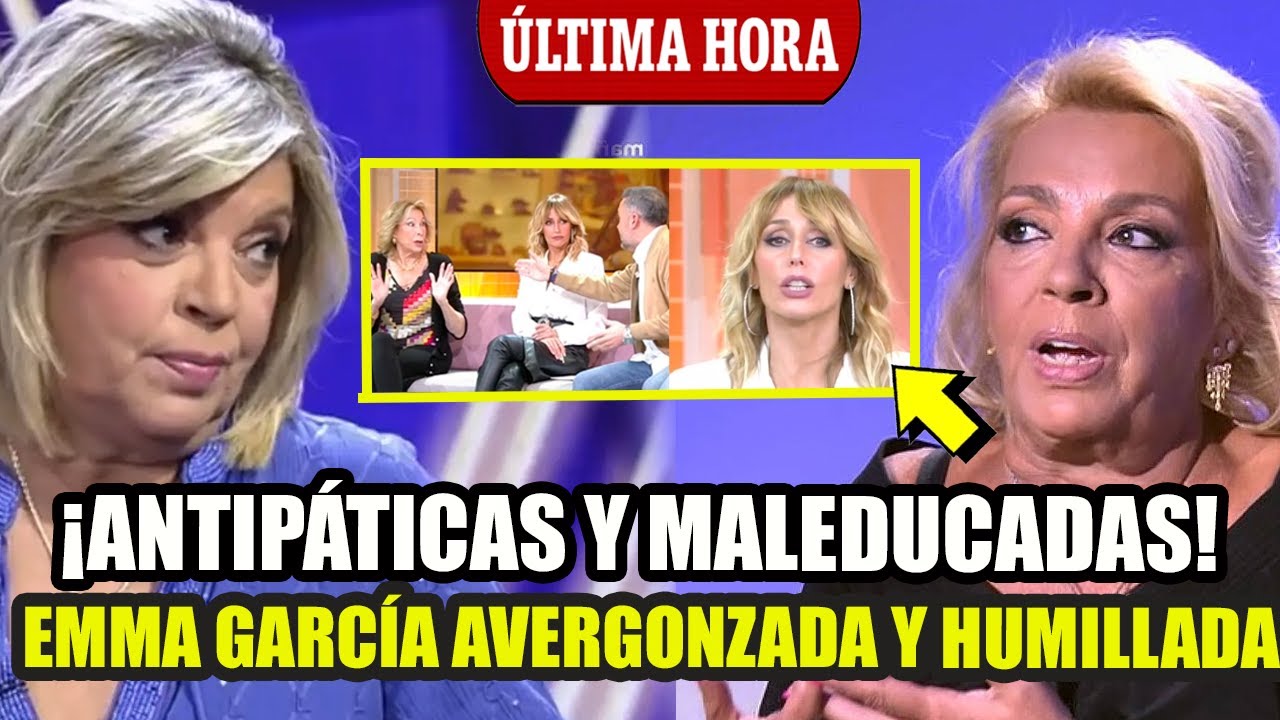 ¡ AVERGÜENZA EMMA GARCÍA! TERELU, ALEJANDRA Y CARMEN BORREGO HUMILLADAS GARRAPATAS EN DIRECTO