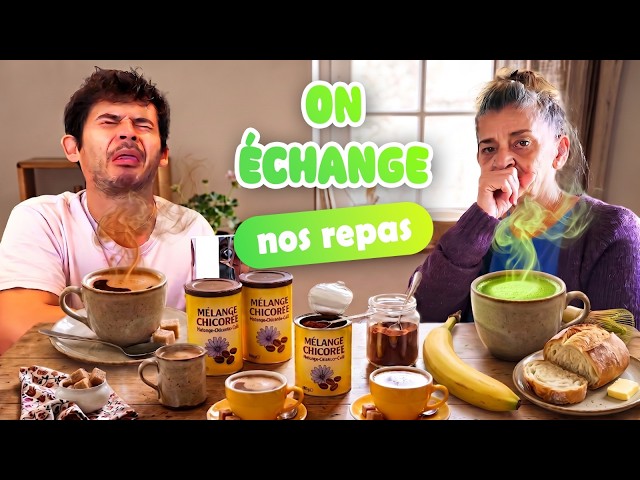 Episode 400 : On échange ce que l'on mange pendant 24h (ma mère est pas humaine)