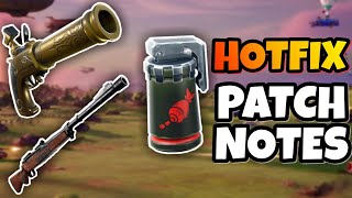 FORTNITE HOTFIX PATCH NOTES : AIR STRIKE + TRICKSHOT UNVAULTS (Air Strike Gameplay + Trailer)