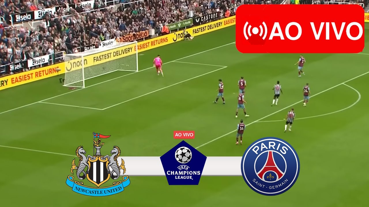 Newcastle x PSG ao vivo: como assistir ao jogo da Champions League