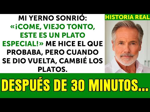 «¡Come, Es Un Platillo Especial!», Dijo Mi Yerno. Fingí Probarlo, Pero En Realidad Cambié Los Platos