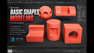 3ds Max Basic Shapes Modeling | Beginner 3D Modeling Tutorial