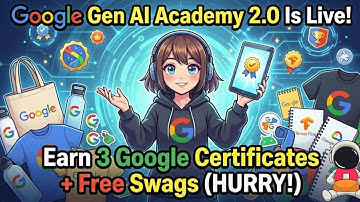 Google Gen AI Academy 2.0 Is Live! Earn 3 Certificates + Free Swags  Complete Syllabus Guide HURRYUP