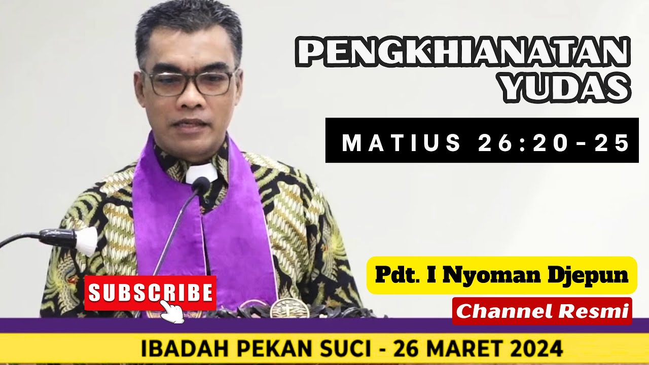 Pengkhianatan Yudas | Matius 26:20-25