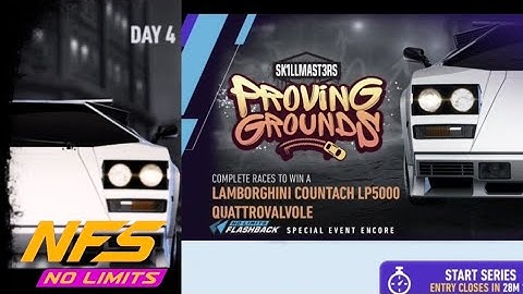 NFS No Limits: "PROVIDING GROUNDS" Day 4 | Lamborghini Countach LP5000 Quattrovalvole Challenge!