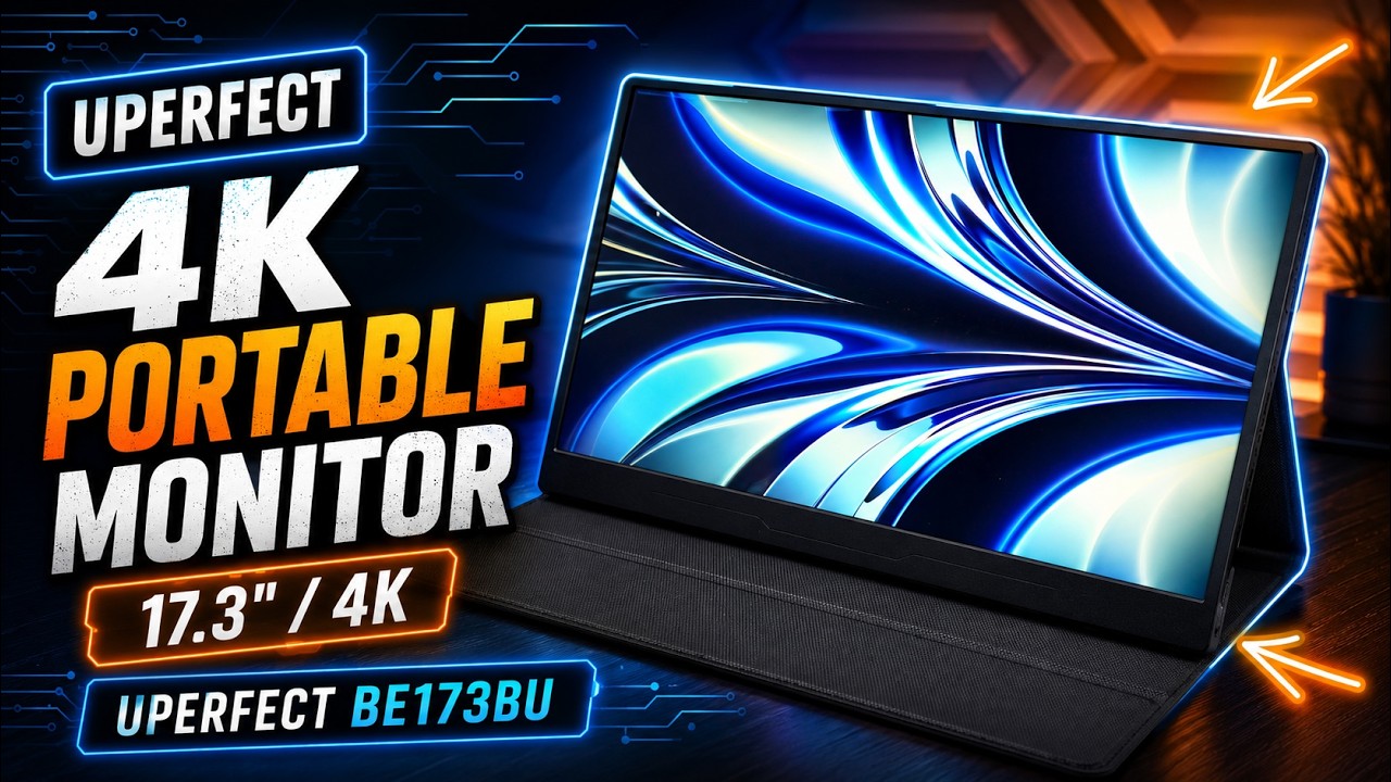 4K 60hz Monitor UHD Display 17 Inch Screen | UPERFECT
