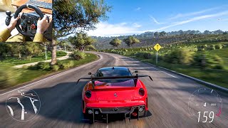 Ferrari 599XX Evo - Forza Horizon 5 | Steering Wheel Gameplay