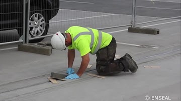 EMSEAL   Parking Deck Expansion Joint Installation