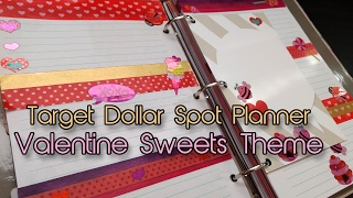 Plan With Me | Target Dollar Spot Planner | Valentine Sweets Theme | Creation in Between