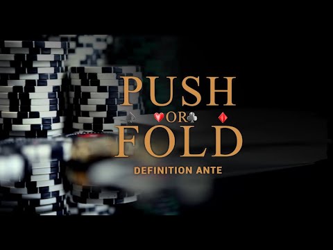 Definition of Ante poker