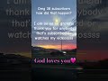 Tysm God loves you #thankyou #godlovesyou