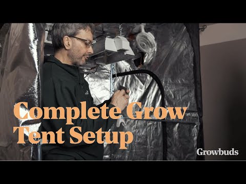 Complete Growbuds 4' x 4' Grow Tent Kit Setup