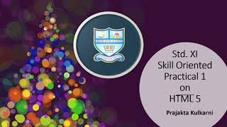 STD XI SOP 1 HTML5