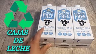 💕 Manualidades FACILES para ORGANIZAR! / 2 LINDAS IDEAS CON RECICLAJE DE CAJAS DE LECHE
