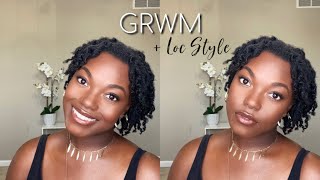 Makeup GRWM & Two Strand Twist On Short Locs | Naomi Onlae #GRWM Makeup GRWM & Two Strand Twist On Short Locs | Naomi Onlae #GRWM