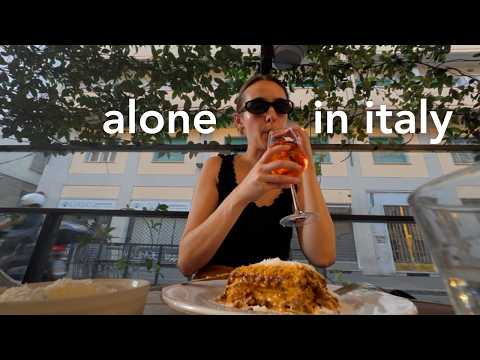 alone in italy | dining solo, working remotely & enjoying my own company