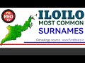 Iloilo most common surnames in every city and municipality