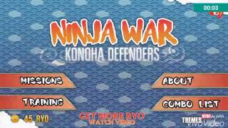 Ninja War: Konoha Defenders NEW CONTROL LAYOUT screenshot 4