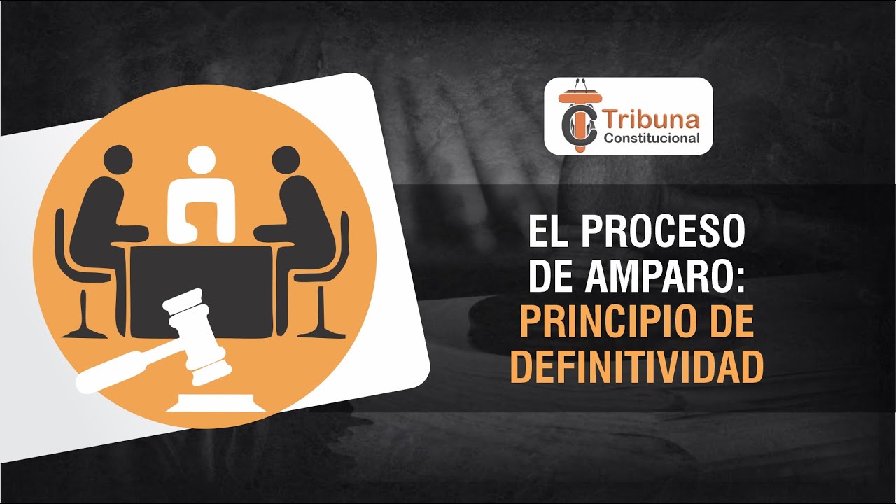 El Proceso de Amparo: Principio de Definitividad - TC # 493 - YouTube
