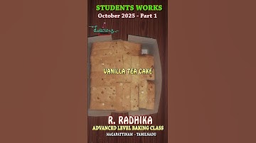 Students Works - October 2025 Part-1 | Delicious Cakes Baking Academy | Online Baking Class #shorts